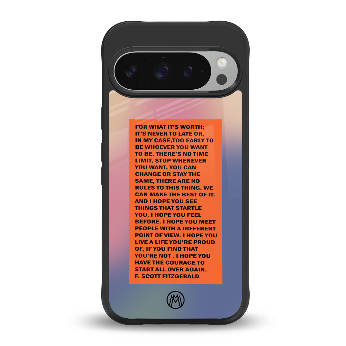 for what it's worth back phone cover | glass case for google pixel 9 pro xl