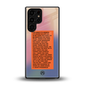 for what it's worth back phone cover | glass case for samsung galaxy s25 ultra