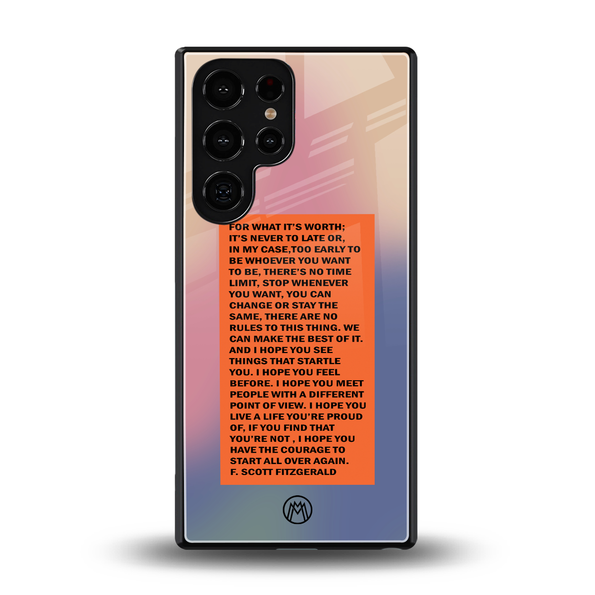 for what it's worth back phone cover | glass case for samsung galaxy s25 ultra