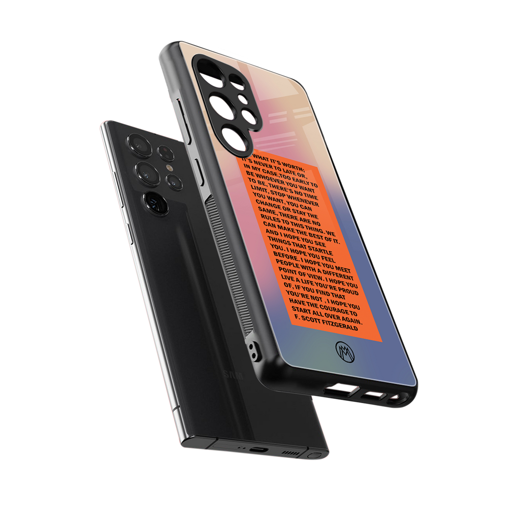 for what it's worth back phone cover | glass case for samsung galaxy s25 ultra