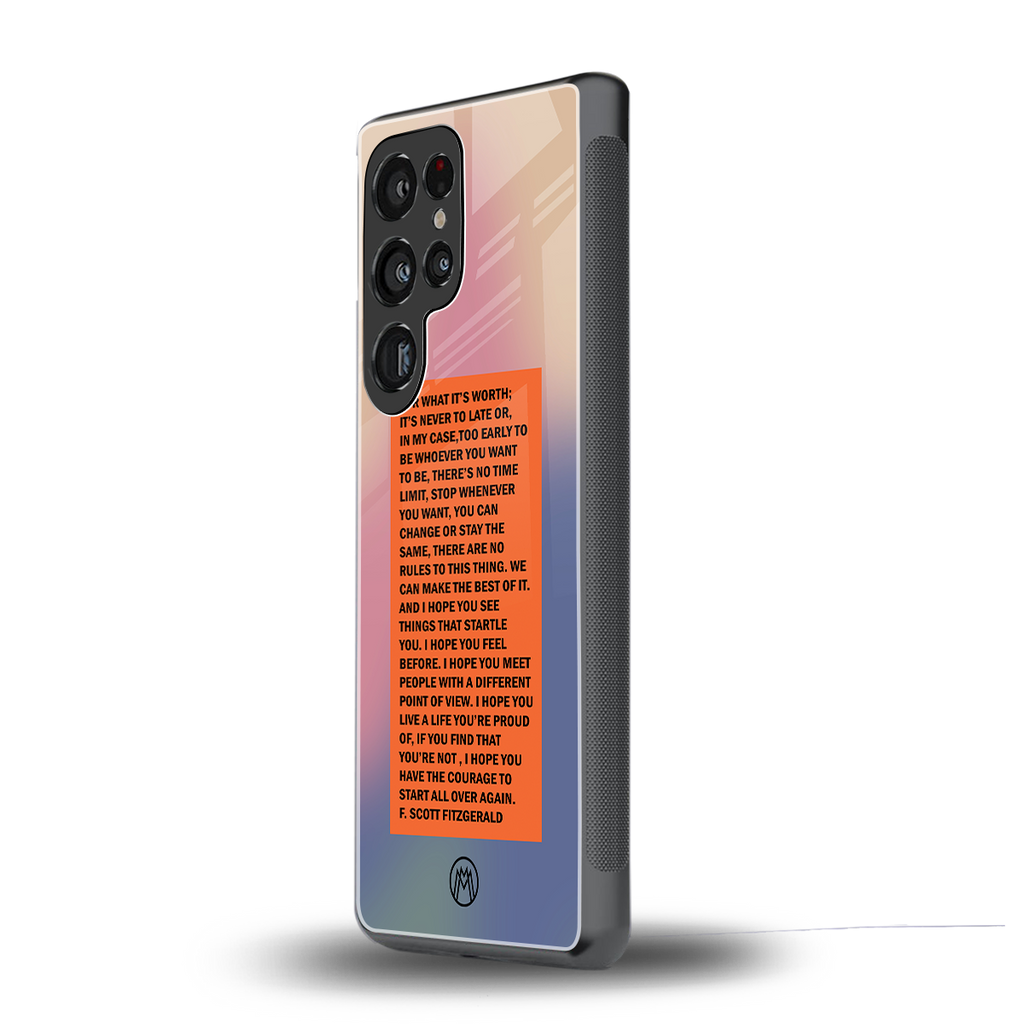 for what it's worth back phone cover | glass case for samsung galaxy s25 ultra