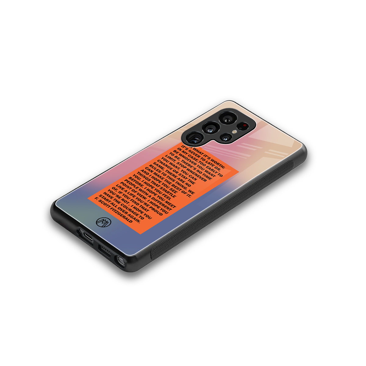for what it's worth back phone cover | glass case for samsung galaxy s25 ultra