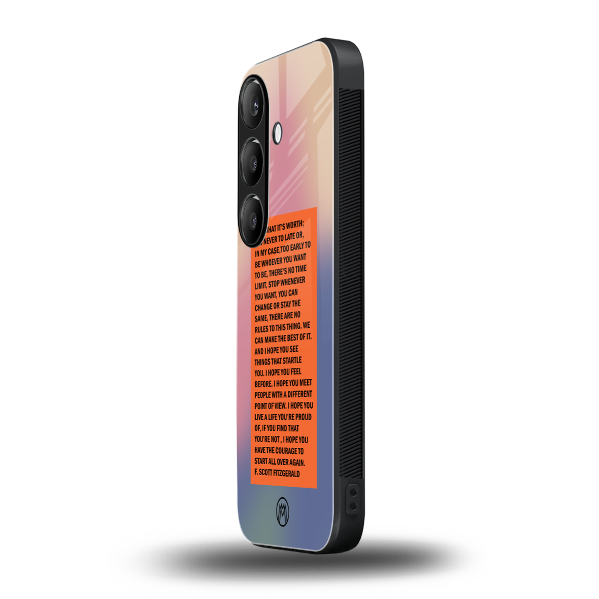 for what it's worth back phone cover | glass case for samsung galaxy s24 plus