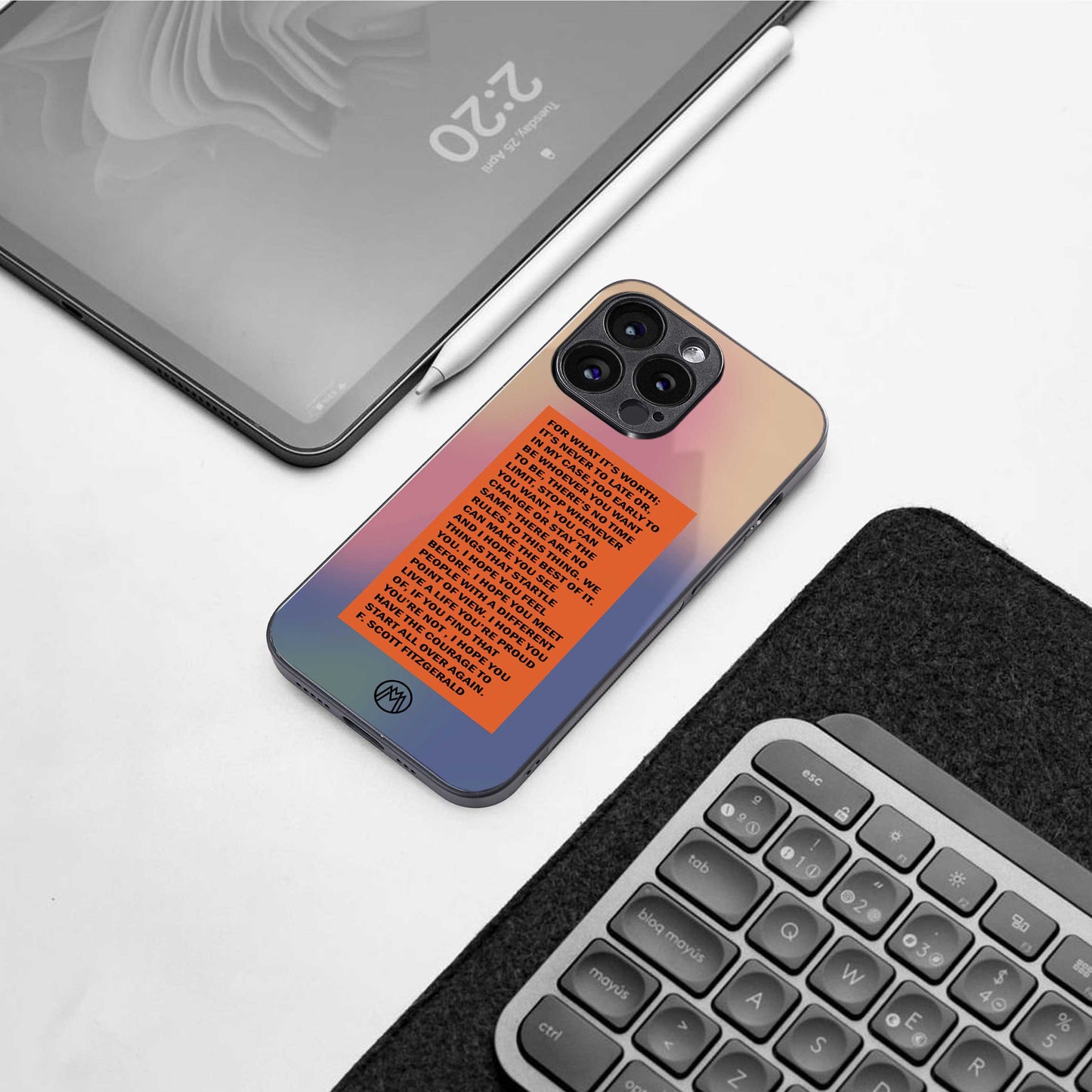 for what it's worth back phone cover | glass case for iphone 14