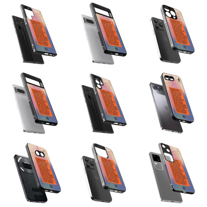 Durable Glass Back Mobile Case for iPhone, Samsung, OnePlus, Google Pixel, Redmi, Vivo, Oppo