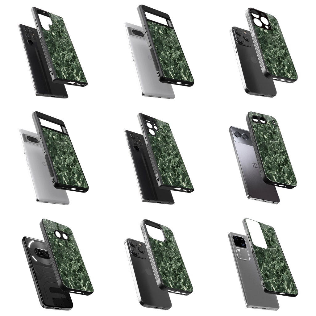 Durable Glass Back Mobile Case for iPhone, Samsung, OnePlus, Google Pixel, Redmi, Vivo, Oppo