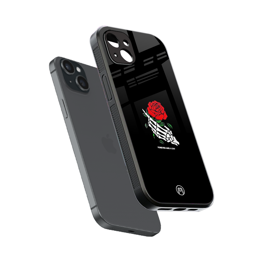forever and a day back phone cover | glass case for iphone 15 plus