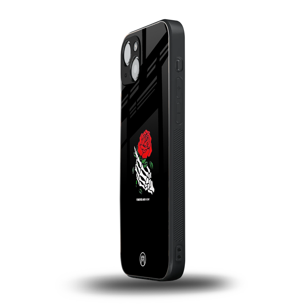 forever and a day back phone cover | glass case for iphone 15 plus