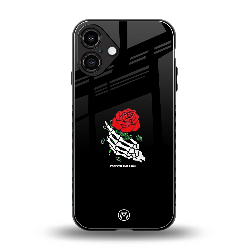 forever and a day back phone cover | glass case for iphone 16 plus