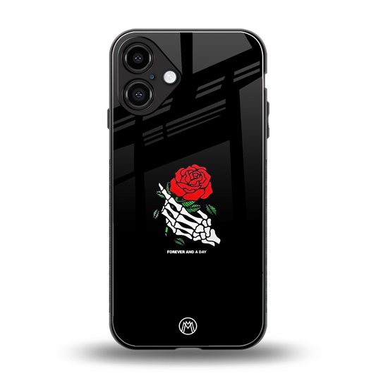forever and a day back phone cover | glass case for iphone 16 plus