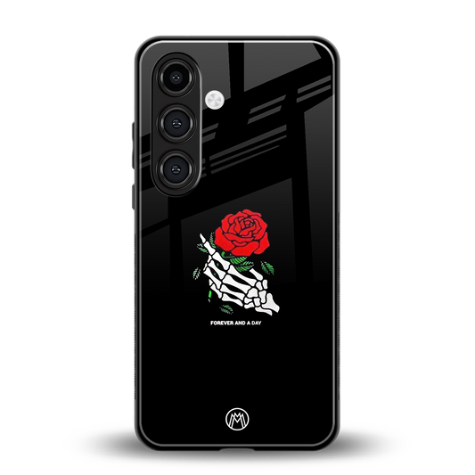 forever and a day back phone cover | glass case for samsung galaxy s24 plus