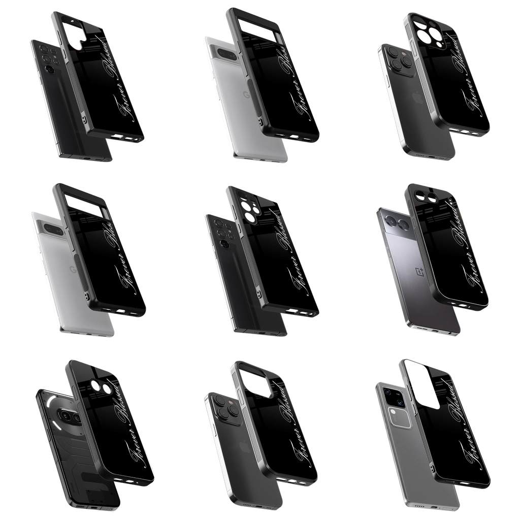 Durable Glass Back Mobile Case for iPhone, Samsung, OnePlus, Google Pixel, Redmi, Vivo, Oppo