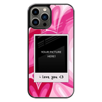 Polaroid Personalised Glass Phone Case