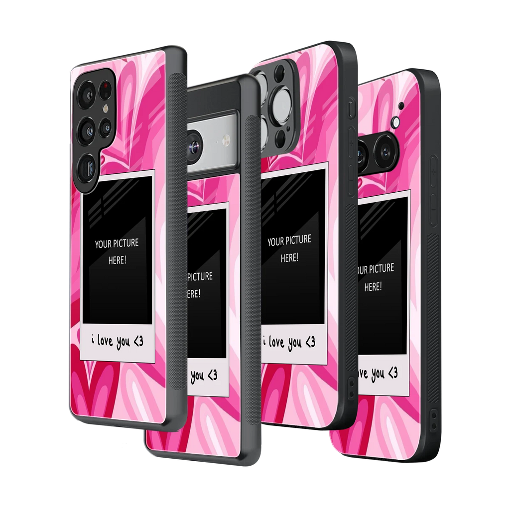 Polaroid Personalised Glass Phone Case