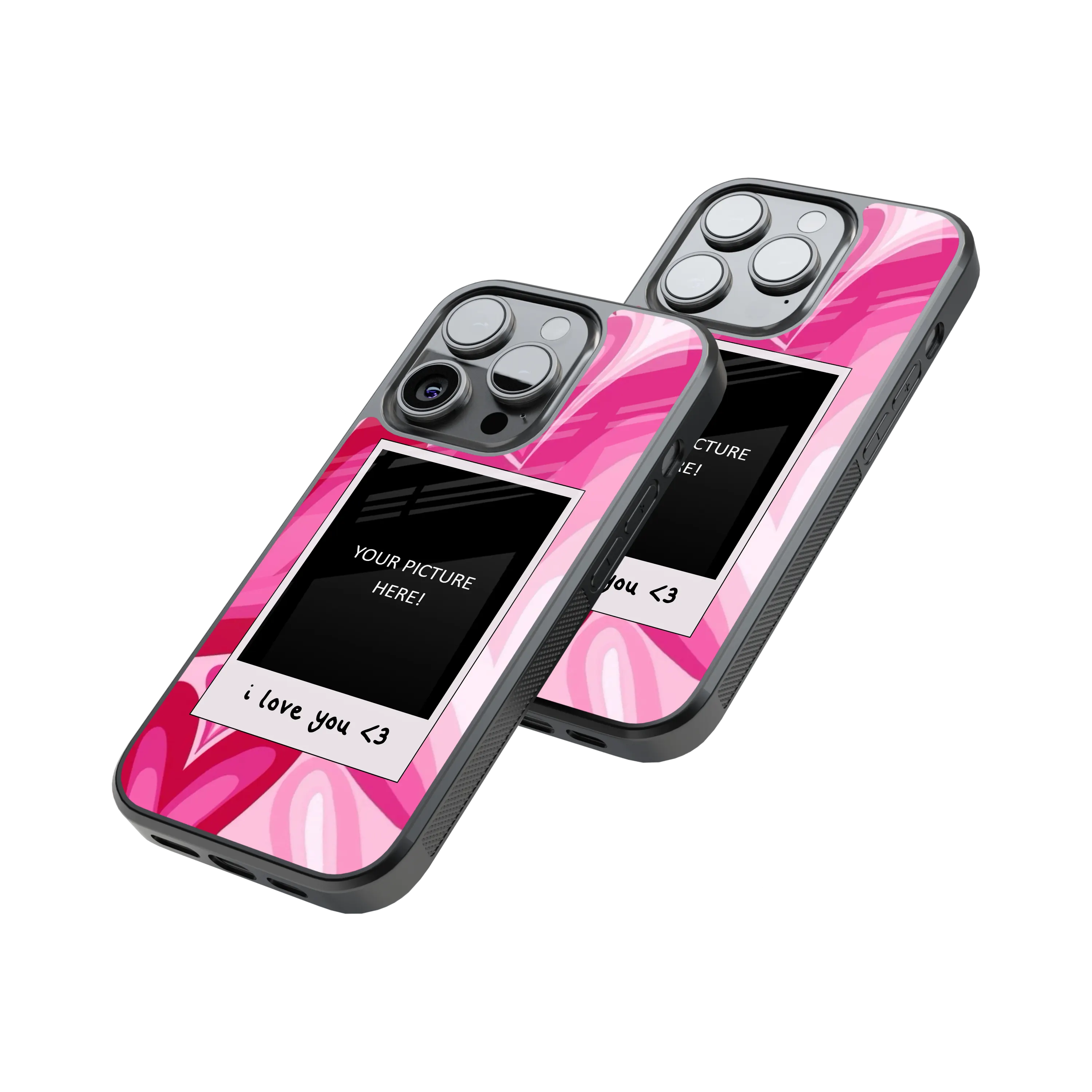 Polaroid Personalised Glass Phone Case