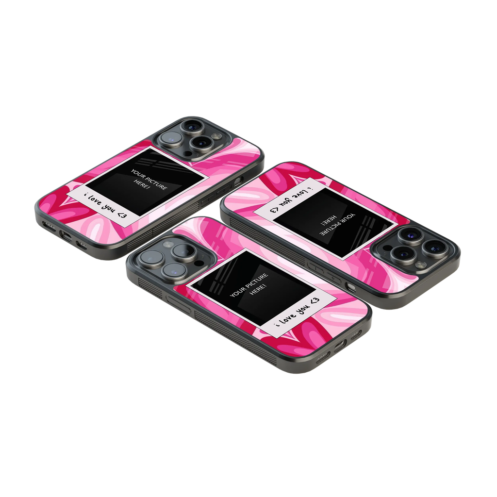 Polaroid Personalised Glass Phone Case