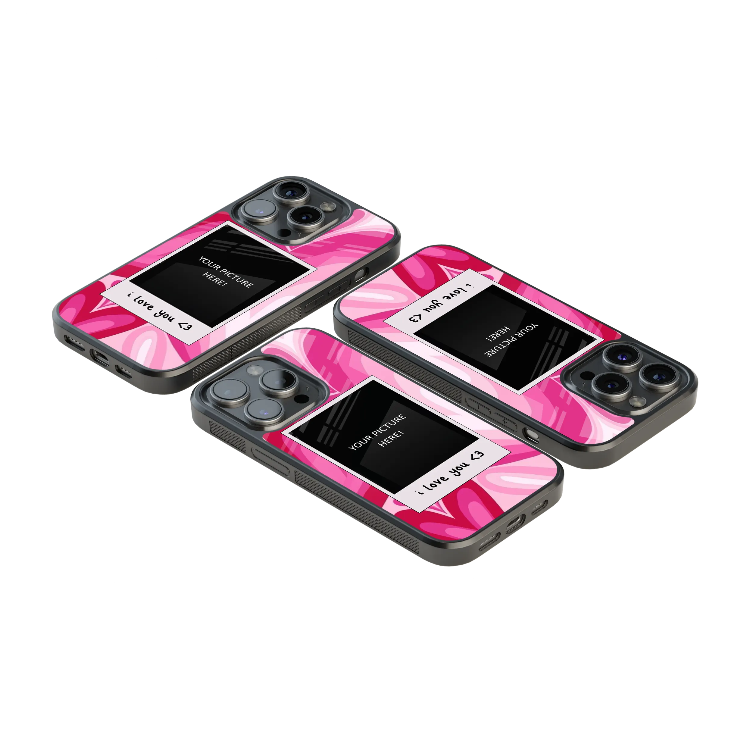 Polaroid Personalised Glass Phone Case