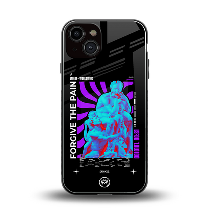forgive the pain back phone cover | glass case for iphone 13