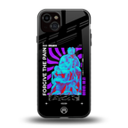 forgive the pain back phone cover | glass case for iphone 14 plus