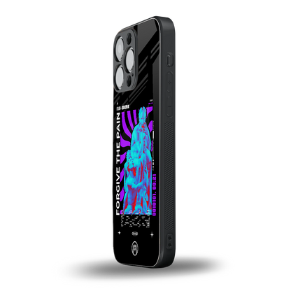 forgive the pain back phone cover | glass case for iphone 14 pro max