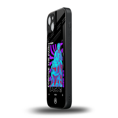 forgive the pain back phone cover | glass case for iphone 15