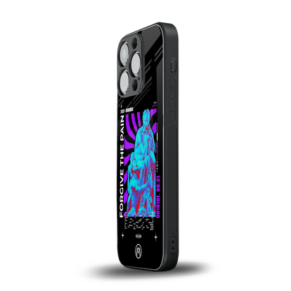 forgive the pain back phone cover | glass case for iphone 16 pro