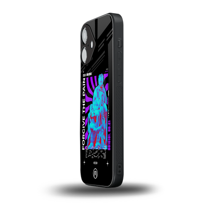 forgive the pain back phone cover | glass case for iphone 16