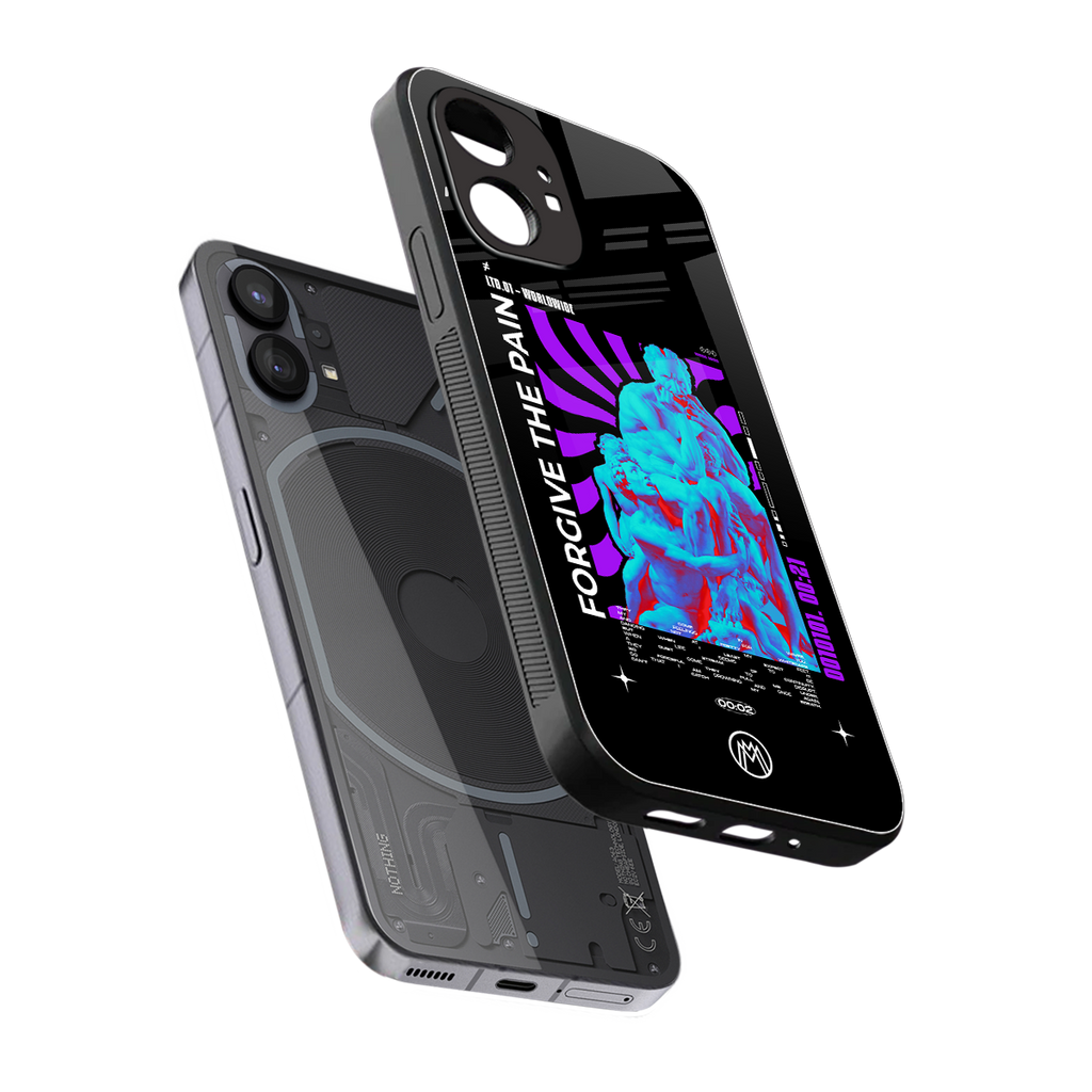 forgive the pain back phone cover | glass case for nothing phone 1