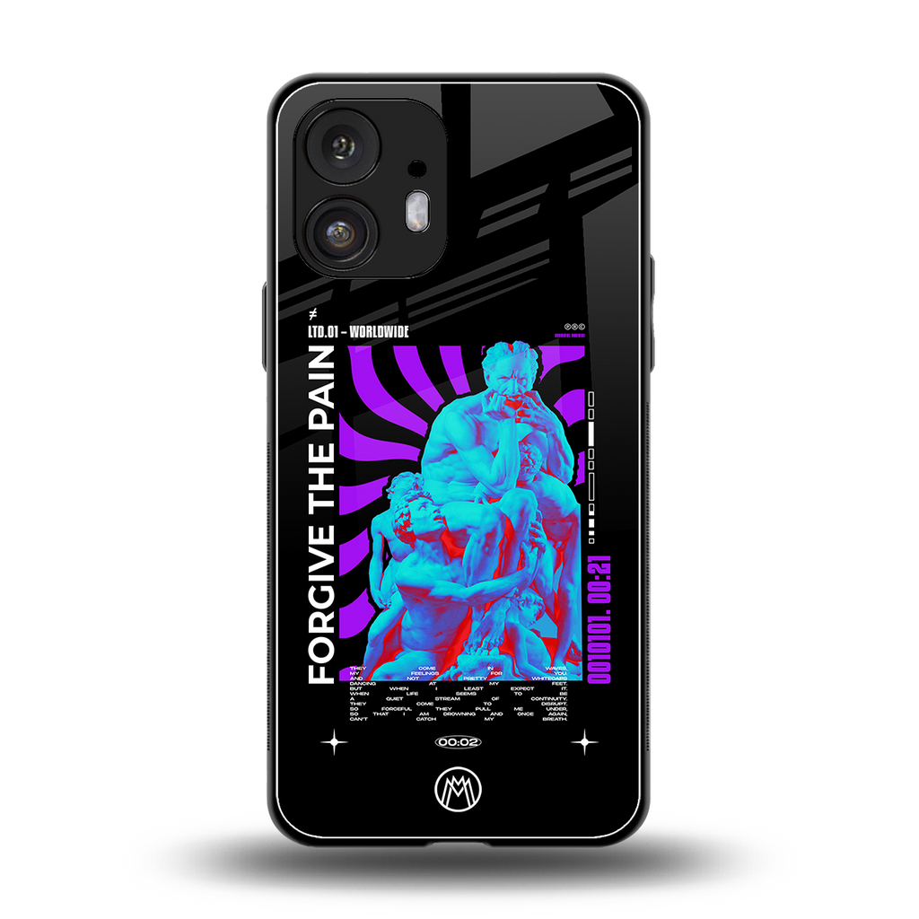 forgive the pain back phone cover | glass case for nothing phone 2