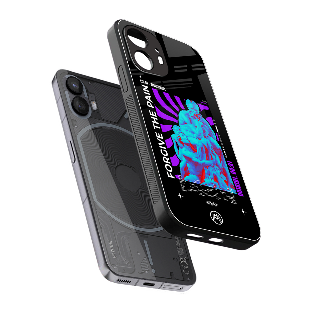 forgive the pain back phone cover | glass case for nothing phone 2