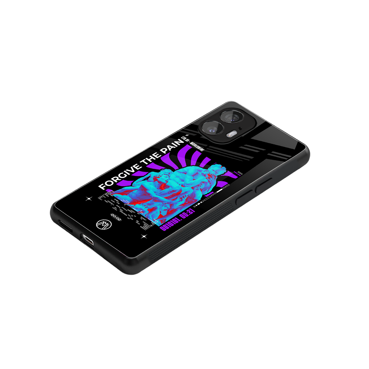 forgive the pain back phone cover | glass case for nothing phone 2