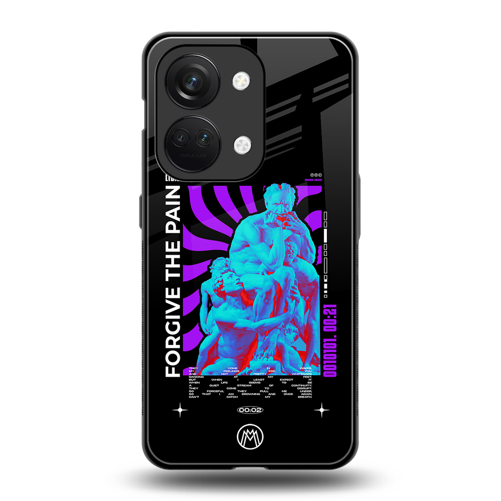 forgive the pain back phone cover | glass case for oneplus nord 3