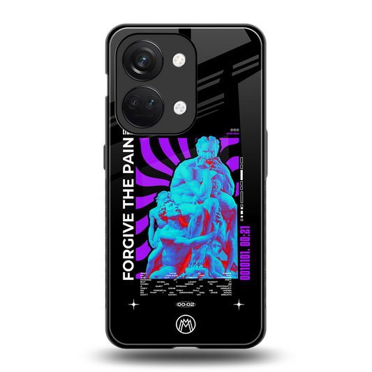 forgive the pain back phone cover | glass case for oneplus nord 3