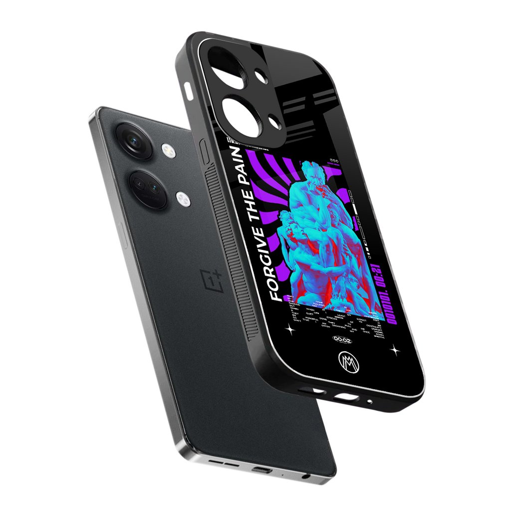 forgive the pain back phone cover | glass case for oneplus nord 3