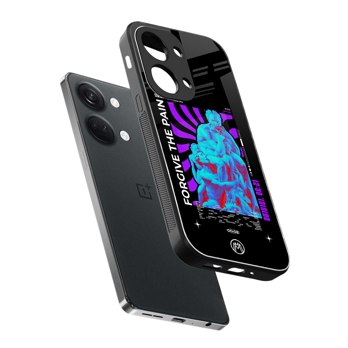 forgive the pain back phone cover | glass case for oneplus nord 3