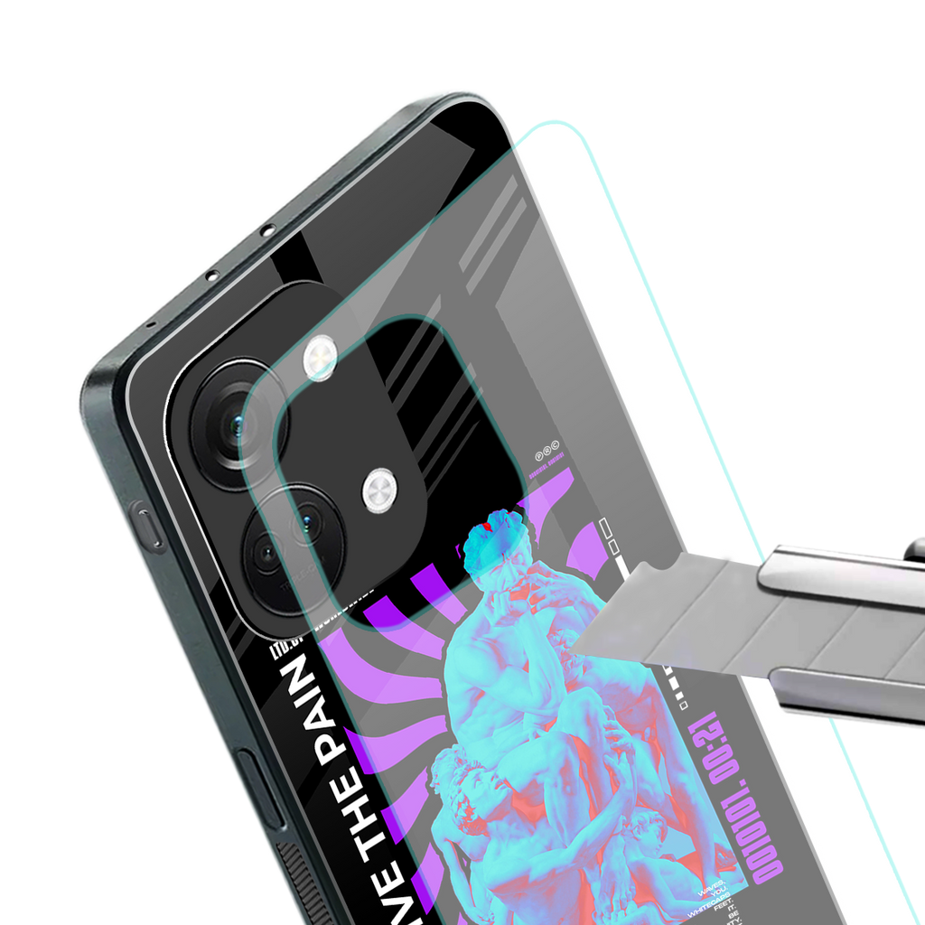 forgive the pain back phone cover | glass case for oneplus nord 3