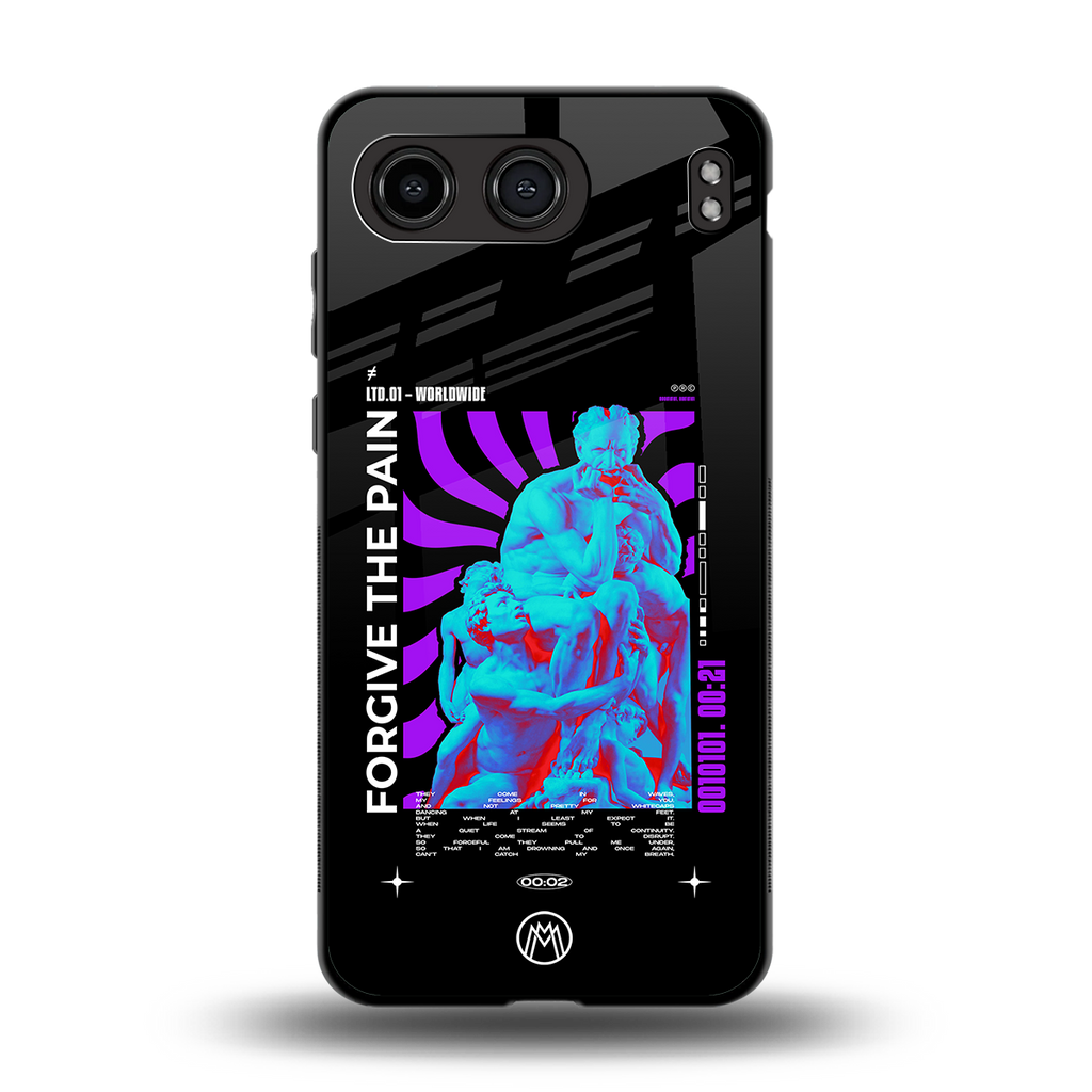 forgive the pain back phone cover | glass case for oneplus nord 4