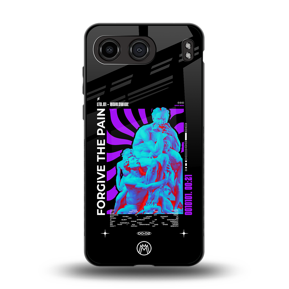 forgive the pain back phone cover | glass case for oneplus nord 4