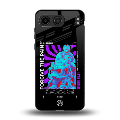 forgive the pain back phone cover | glass case for oneplus nord 4