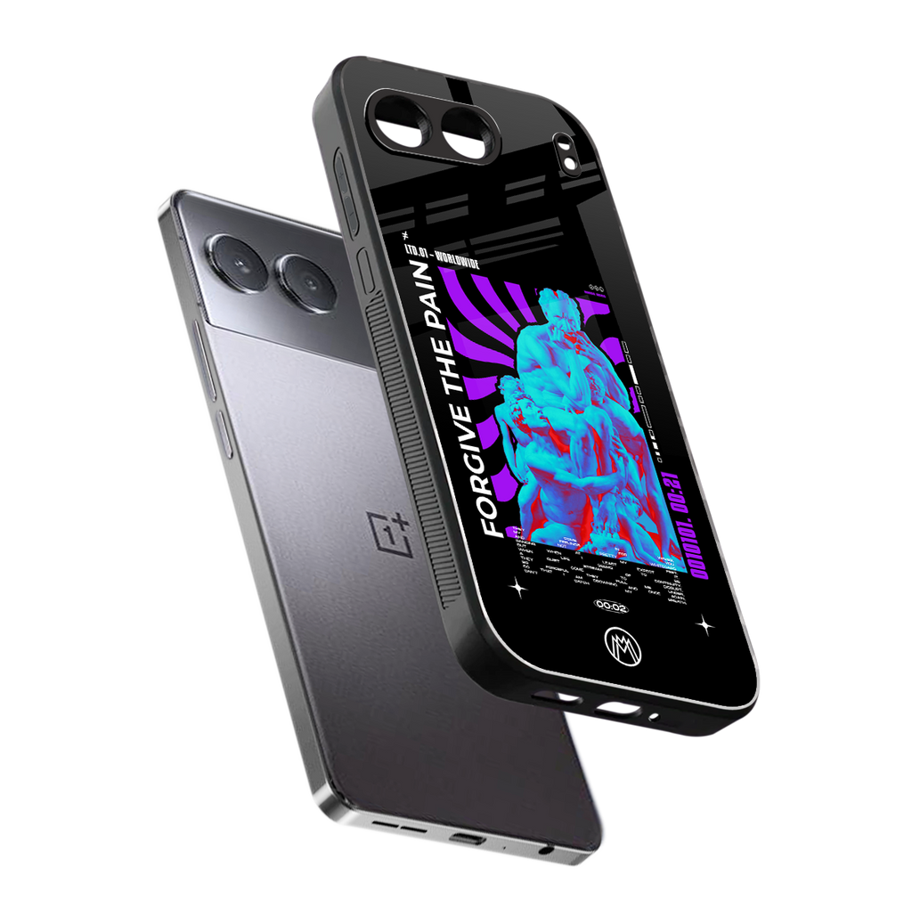 forgive the pain back phone cover | glass case for oneplus nord 4