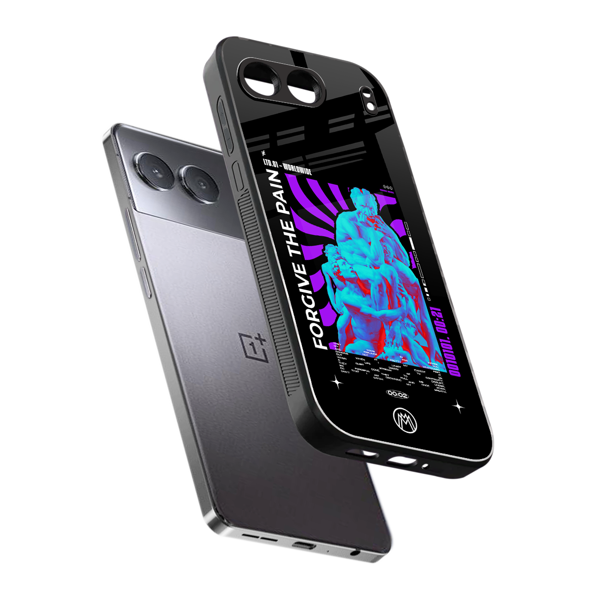 forgive the pain back phone cover | glass case for oneplus nord 4