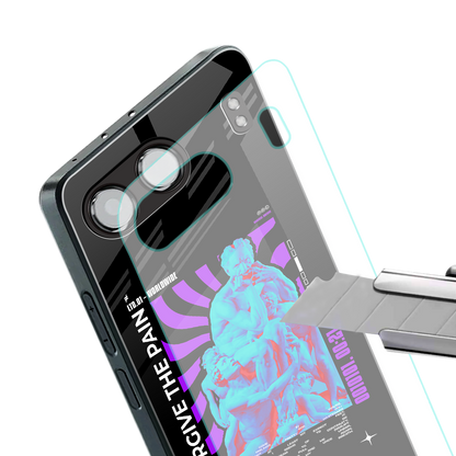 forgive the pain back phone cover | glass case for oneplus nord 4