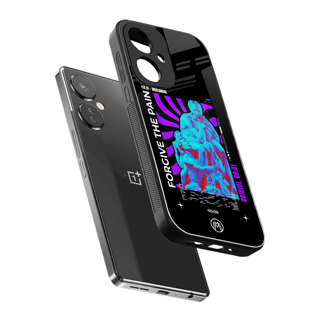 forgive the pain back phone cover | glass case for oneplus nord ce 3
