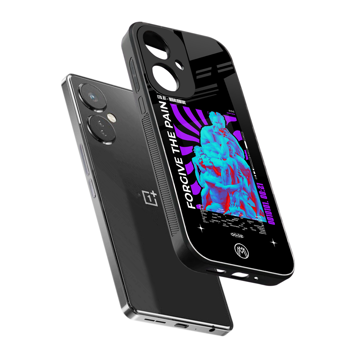 forgive the pain back phone cover | glass case for oneplus nord ce 3