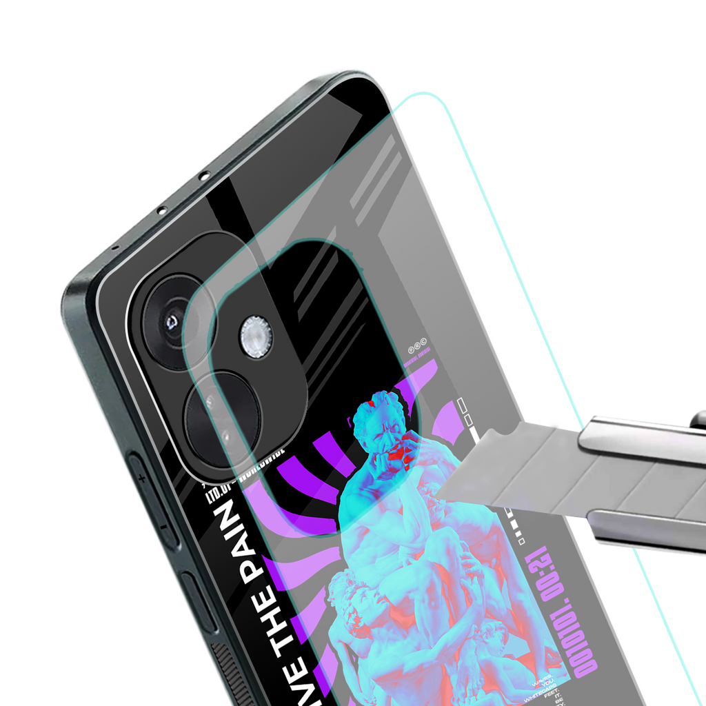 forgive the pain back phone cover | glass case for oneplus nord ce 3