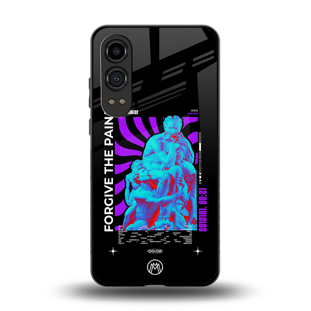 forgive the pain back phone cover | glass case for oneplus nord ce 4 lite