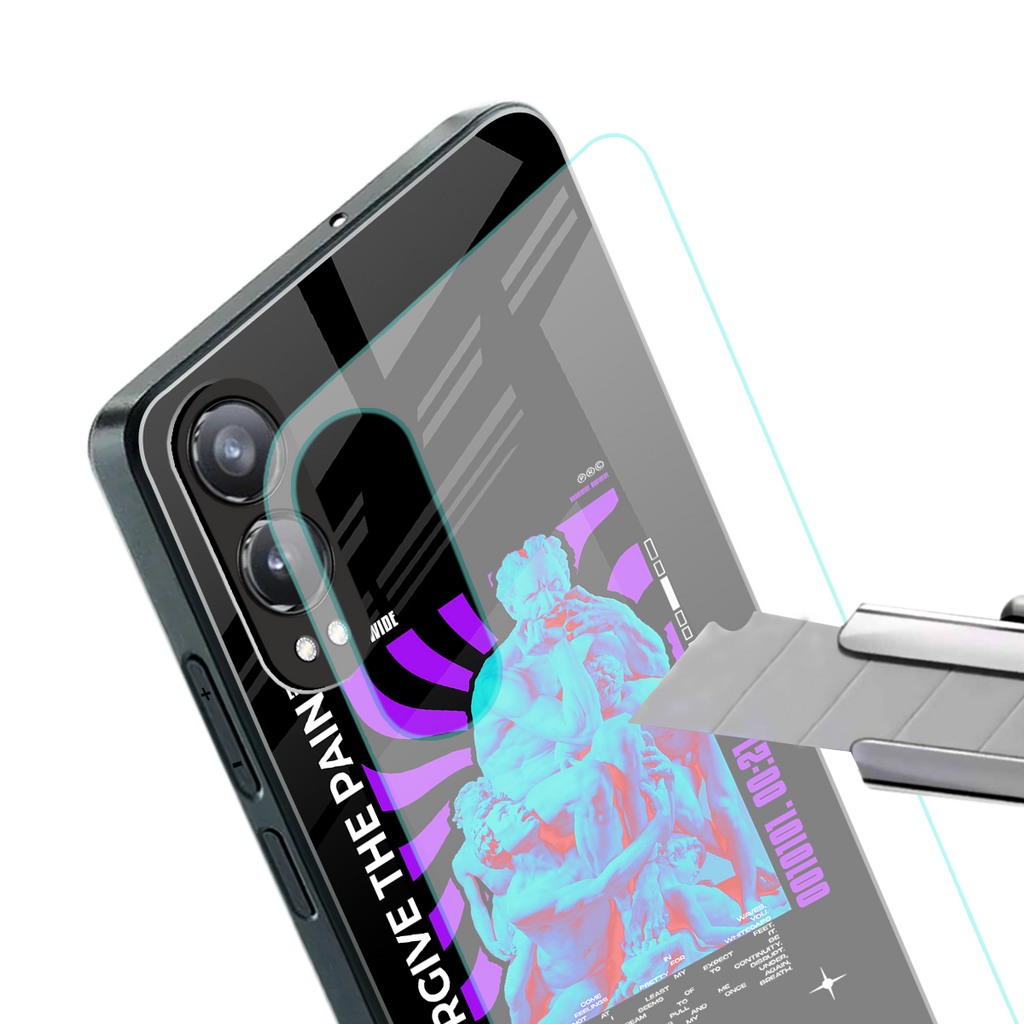 forgive the pain back phone cover | glass case for oneplus nord ce 4 lite