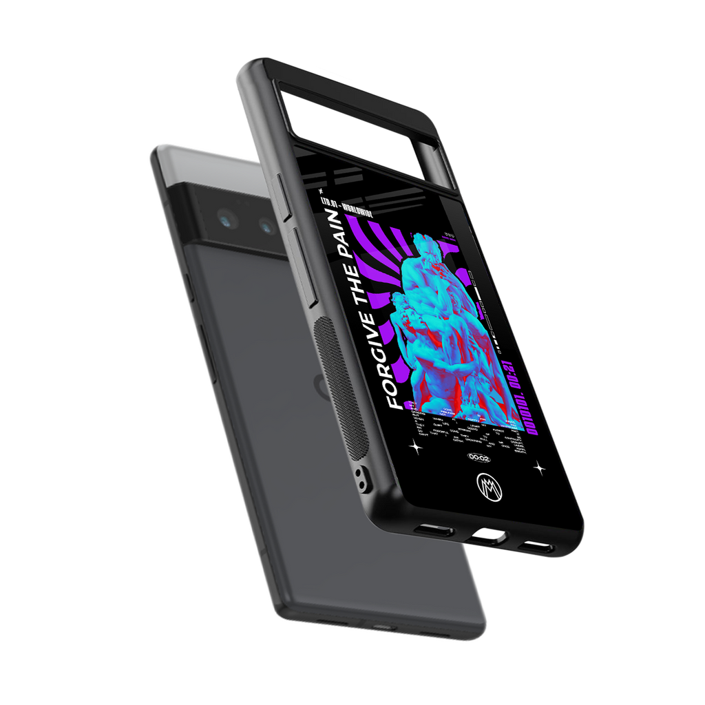 forgive the pain back phone cover | glass case for google pixel 6 pro