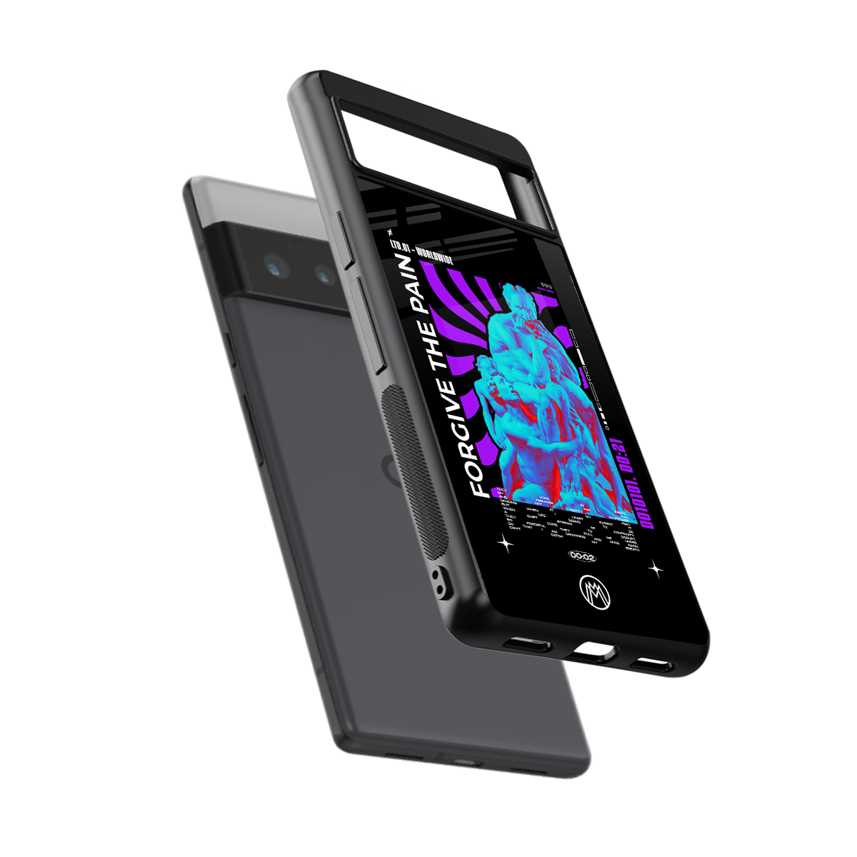 forgive the pain back phone cover | glass case for google pixel 6 pro