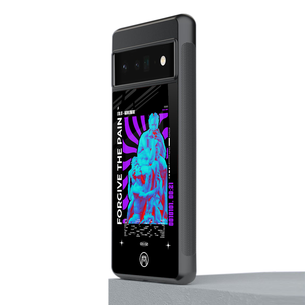 forgive the pain back phone cover | glass case for google pixel 6 pro